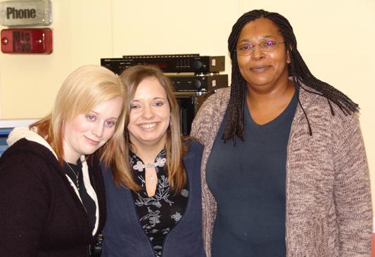 The production team behind the talk shows from the January 2006 broadcast - Lucy Greaves, Anne-Marie Evans and Carol Stoby.