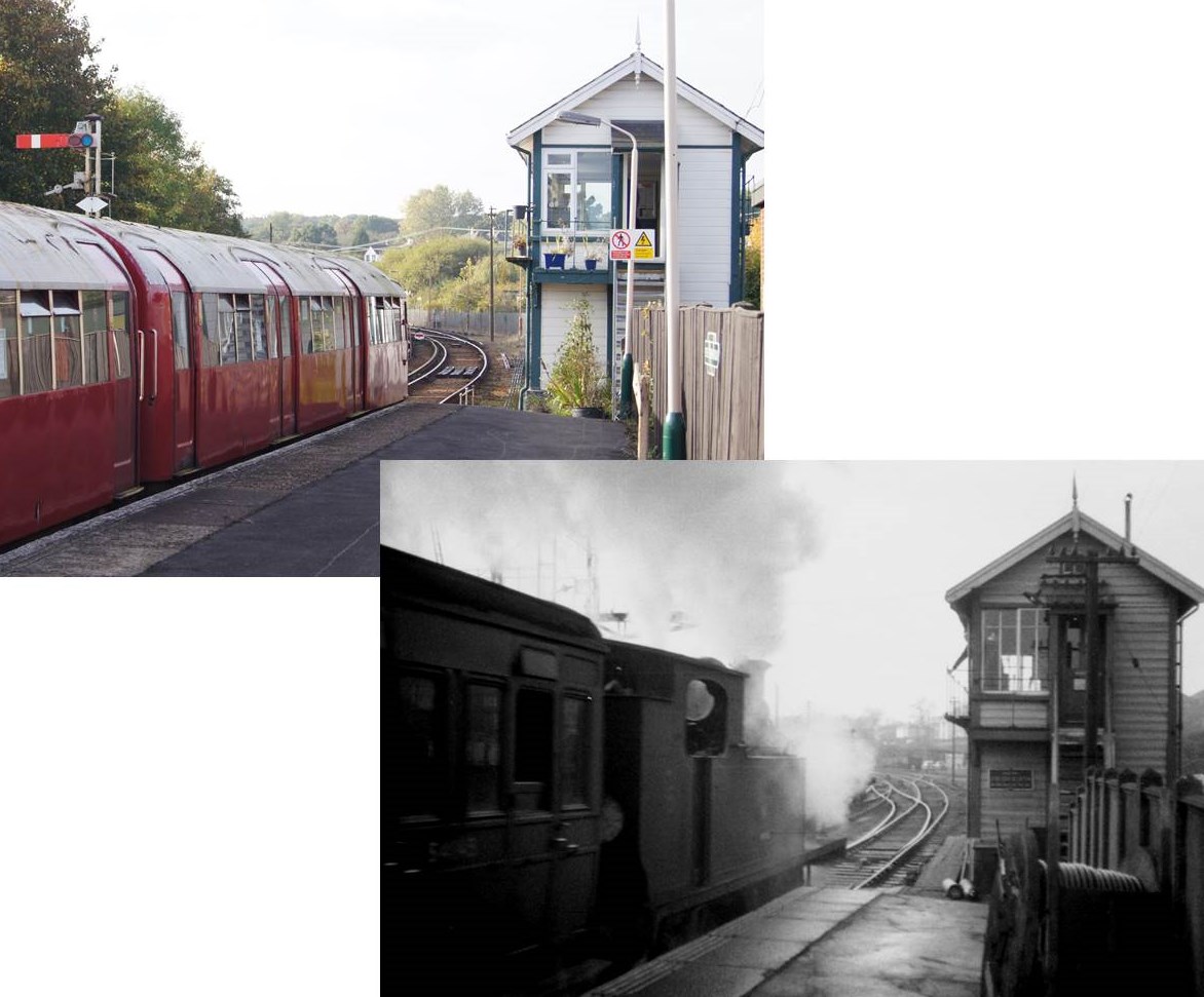 Electric and steam trains at Ryde St Johns Road - 50 years apart