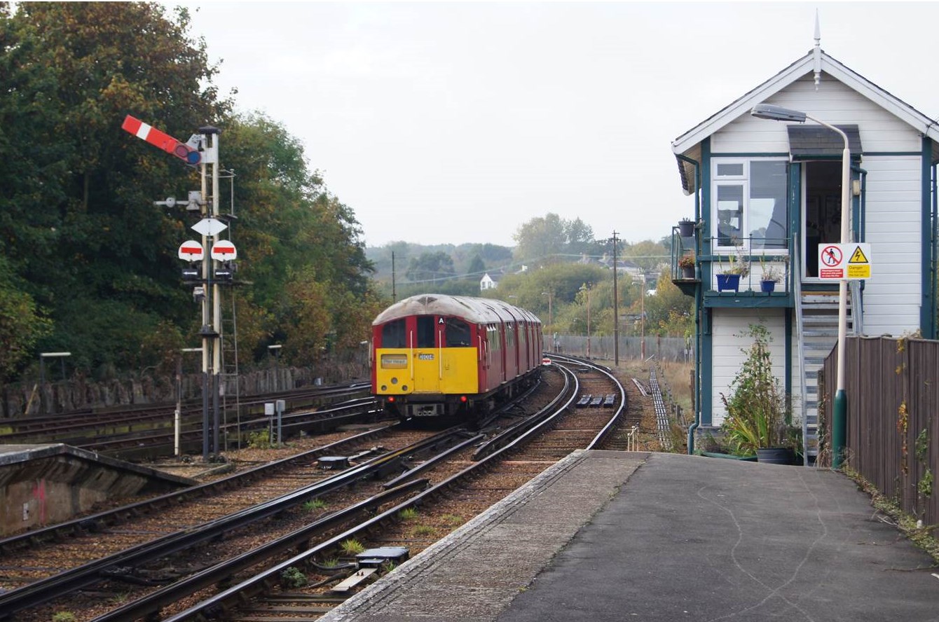 Electric train at Ryde St Johns Road