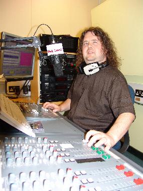 Johny Cassidy broadcasting on Redstone FM.