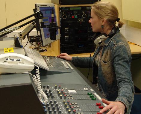 Kelly Burgin Windsor during a practice session in the studio.