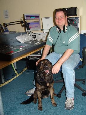 Tuesday Rock Show DJ Steve Burge and 'partner'.