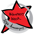 Volunteers' Week 25th anniversary logo